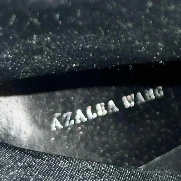 AZALEA WANG BOOTS STILETTO CHECKERS BLK RHINESTONE SIDE ZIP POINT TOE FABULOUS - Picture 8 of 15